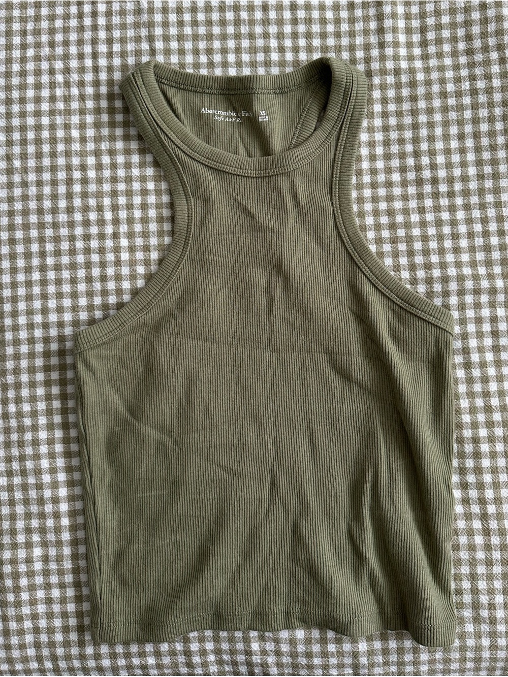 Abercrombie Ribbed Racerback Tank Top - Picture 1 of 3